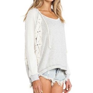 Free people lace hoodie